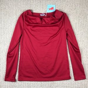 NWT Haley & the hound long sleeve red shirt size M